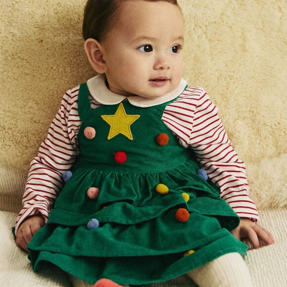 Mini Boden | Dresses | Nwt Mini Boden Christmas Tree Dress Set